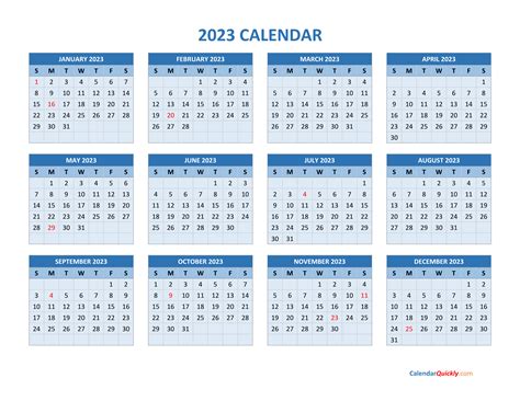2023 Calendar .